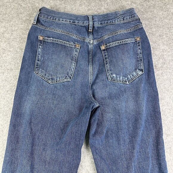 We The Free Jeans Womens 29 Relaxed High Rise Button Fly Straight Boho Grunge - Picture 7 of 15